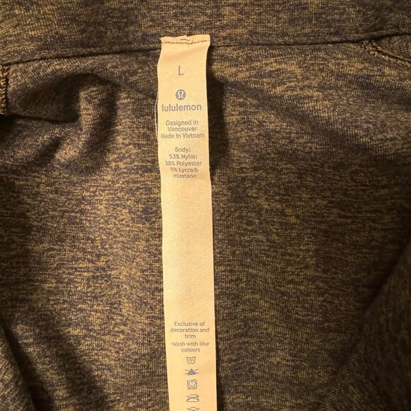 Lululemon Surge Warm 1/2 Zip pullover Mens large - Picture 4 of 4